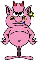 Pink Devil Creature.eps