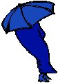 Woman Walking in Storm.eps