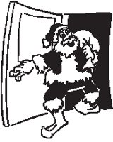 Santa Through Door.eps