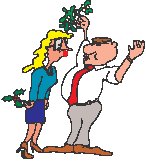 Couple Under Mistletoe.eps