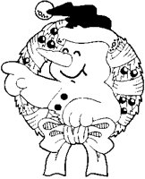 Snowman in Wreath.eps