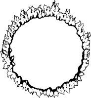 Circus - Flaming Hoop Frame.eps
