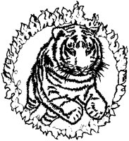 Circus - Tiger with Hoop.eps