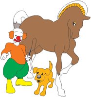 Clown & Animals.eps