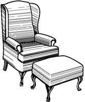 Wingback Chair & Ottoman.eps