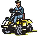 Man on Lawnmower.eps