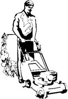 Man with Lawnmower.eps