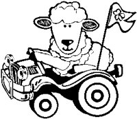 Lamb in Car.eps