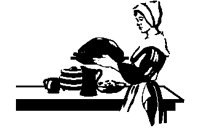 Pilgrim Woman with Food.eps