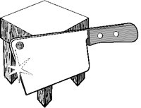 Butcher Block & Knife Frame.eps