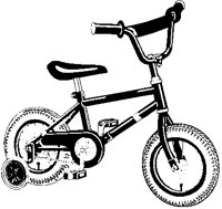 Bike with Training Wheels.eps