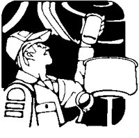 Mechanic Changing Oil Filter.eps