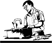 Plumber Installing Sink.eps