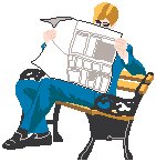 Man Reading Newspaper.eps