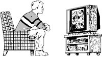 Man Watching TV.eps
