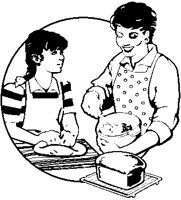 Woman Baking Bread.eps