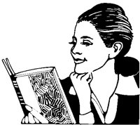 Woman Reading Book.eps