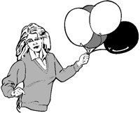 Woman with Balloons.eps
