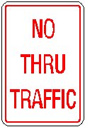 No Thru Traffic.eps