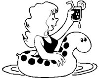 Woman in Pool Float.eps