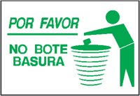 Don't Litter - Spanish.eps