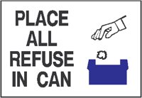 Place Refuse in Can.eps