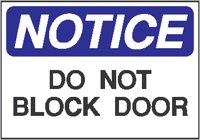 Don't Block Door.eps