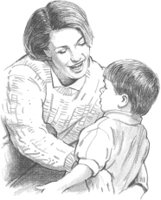Mother Dressing Son.tif