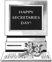 Secretaries Day on Computer.tif