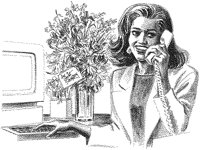 Secretary with Flowers.tif