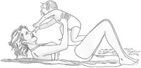 Woman with Child at Beach.tif
