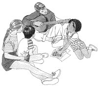 Playing Guitar to Children.tif