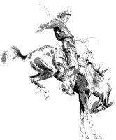 Cowboy on Bucking Bronco.tif