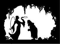 Angel Crowning Saint Silhouette.tif