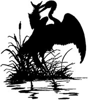 Crane Fishing Silhouette.tif