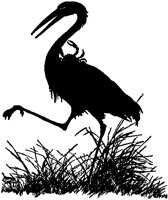 Crab Riding Crane Silhouette.tif