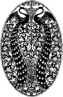 Twin Peacocks Oval Design.tif