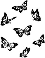 Seven Butterflies Flying.tif