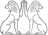 Two Stylized Lions.tif
