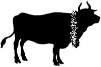 Garlanded Cow Silhouette.tif