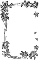 Small Leaves with Bees Border.tif