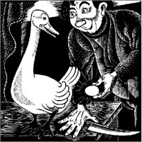 Goose and Golden Eggs Woodcut.tif