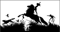 Girl Riding Horse Silhouette.tif