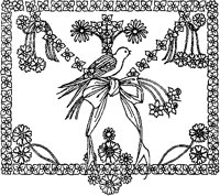 Bird in Flowered Rectangle A.tif