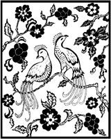 Long-Tailed Birds with Flowers.tif