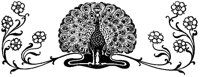 Peacock and Flowers Ornament.tif