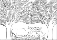 Cattle Beneath Trees Wide.tif