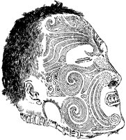 Maori Face Tattooing 3.tif