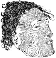 Maori Face Tattooing 4.tif