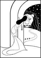 Exotic Woman and Lion.tif